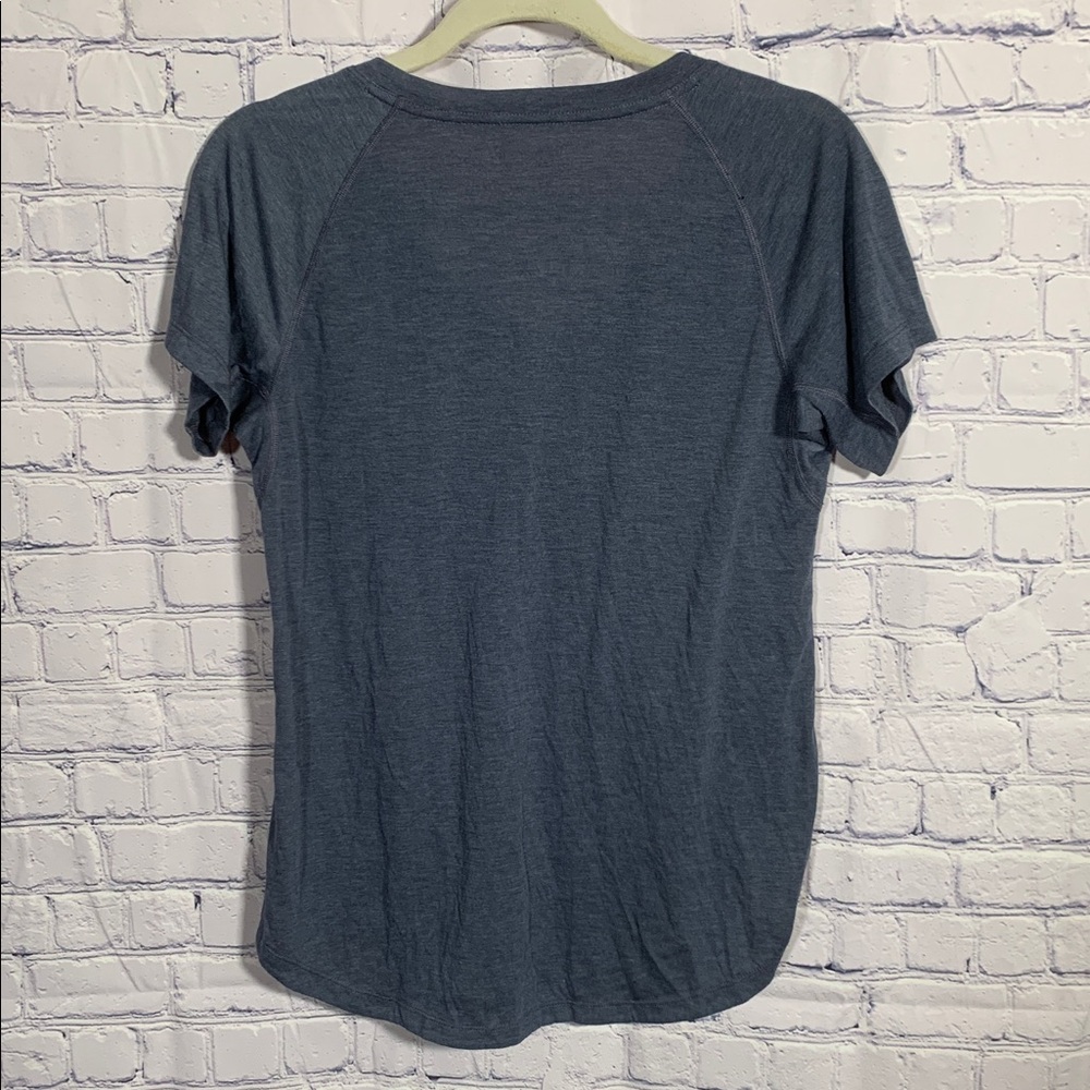 Patagonia Womens Capilene Cool Trail Short-Sleeve Top Blue Size M Outdoor Casual - Picture 6 of 6
